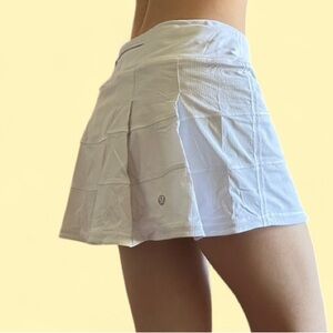 Lululemon White Pace Rival Mini Skirt